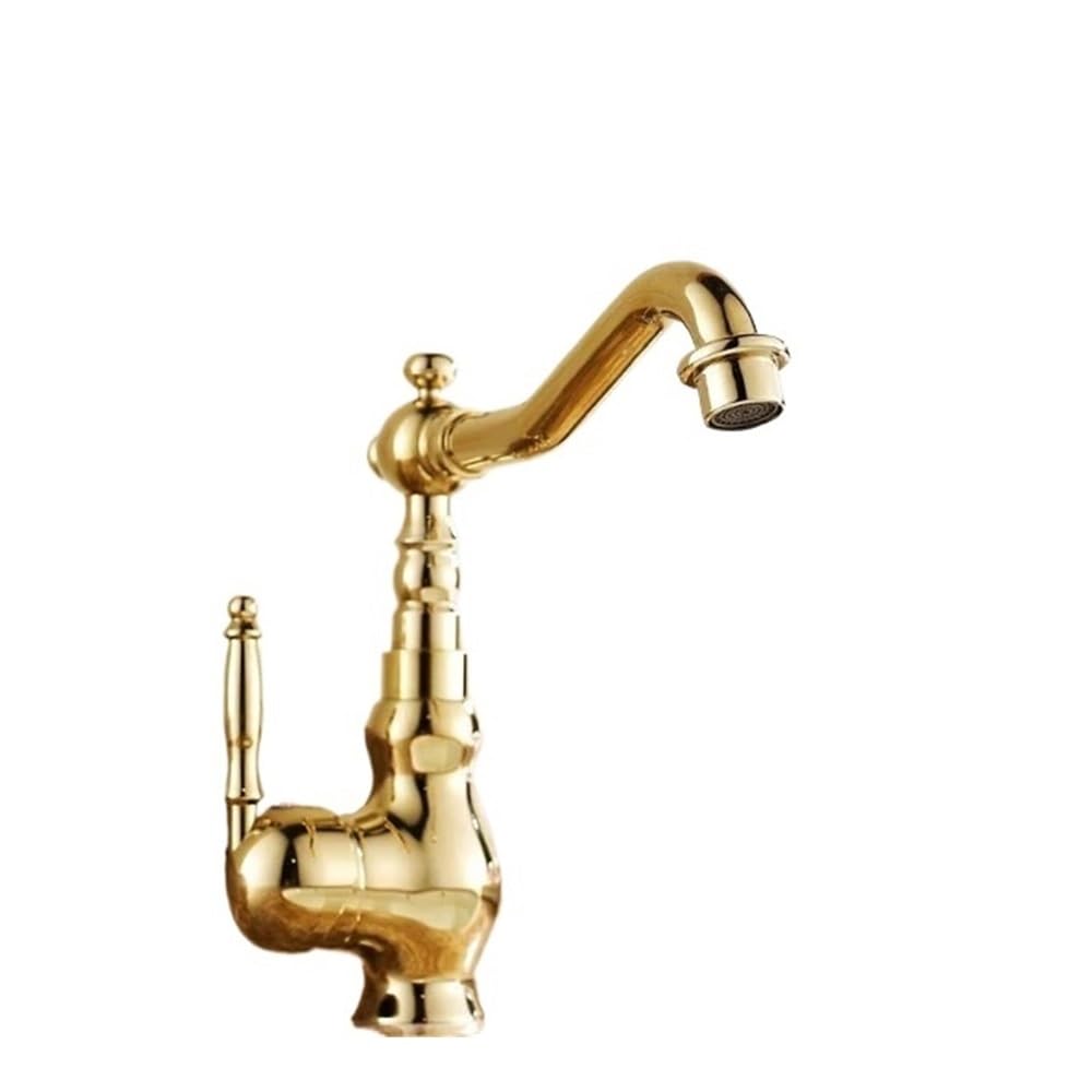 Robinet de cuisine doré XR-GZ-8102K un mitigeur élégant eau chaude et froide