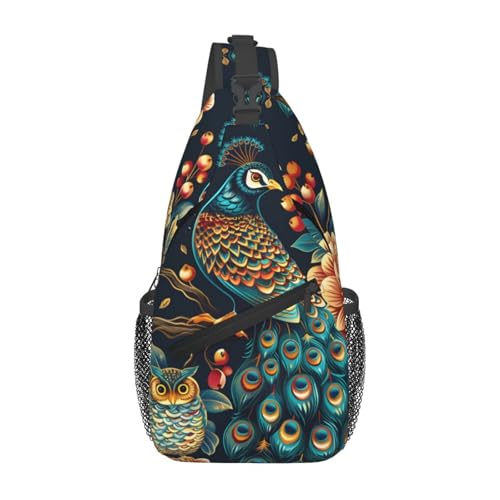 Morrales deportivos unisex con diseño Art Peacock miniatura 1