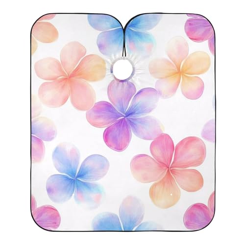 Hezely Spring Wildflowers Hair Dye Cape, Barber Cape for Adults,Waterproof Salon Cape,Waterproof Hairdressing Styling Hair Cutting, 65