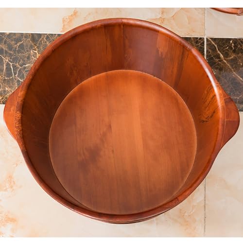 Balde para baño de pies de madera sólida 40 cm miniatura 4