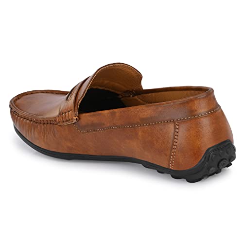Image of AZZARO BLACK Men's Synthetic Leather Slip-On Casual Shoes