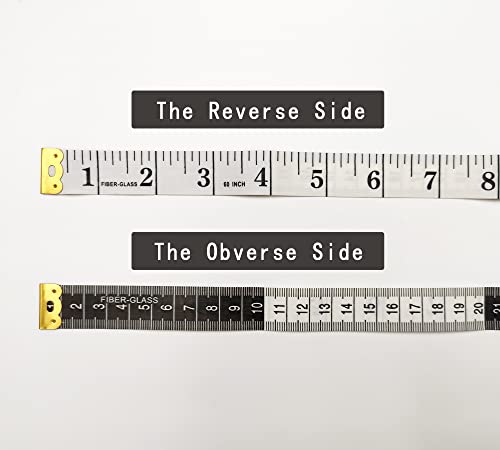3 Pack Double Scale Soft Measuring Tape For Body Sewing Tailor Cloth Flexible Ruler, Fabric Craft Tape Measure & Medical Body Measurement 60 Inch/150Cm,White #TOP2