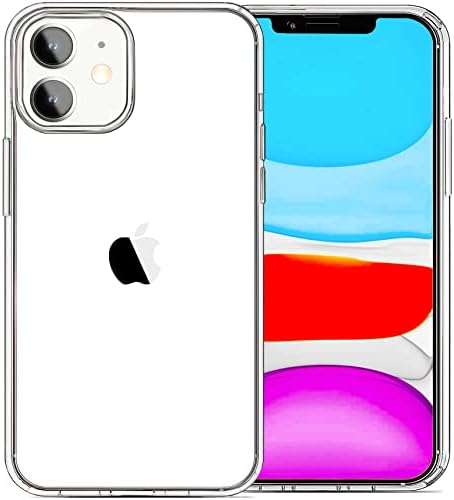 JJGoo Compatible with iPhone 11 Case, Clear Crystal TPU Phone Cases Shockproof Bumper Cover Anti-Scratch Protective Slim Thin Phone Case for iPhone 11 6.1inch
