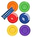 Keenso 6PCS Plastic Juggling Plates with 12PCS Sticks, Easy to Use, Attracts Attention, Balance Skills Showing Toy for Kids (Colorful)