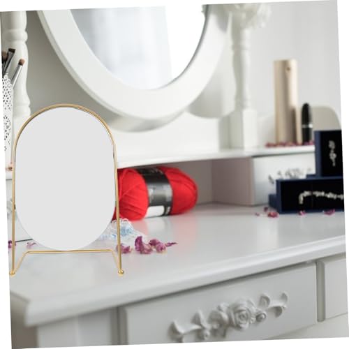 Espejo de Tocador Ovalado con Marco Dorado Moderno para Pared miniatura 5