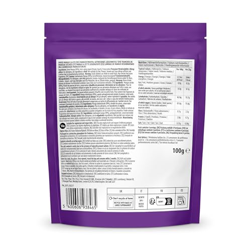by Amazon Getrocknete Mango, 100 g, 7 Stück