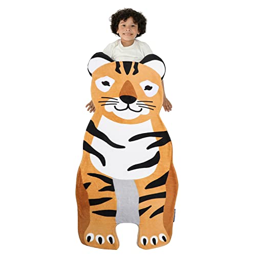 Blankie Tails | Tiger Wearable Blanket - Double Sided Super Soft And Cozy Minky Fleece Blanket, Machine Washable, Perfect For Gifts, Sleepovers, And Daily Use For Kids, Adults & Teens #TOP24
