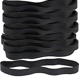 AMUU Rubber Bands Thick Size #107 Wide Rubber Bands 30 Pack Black Big Elastics Bands large Long for Office Supply File Folders Box Books gifts Notebook(7' x 5/8')