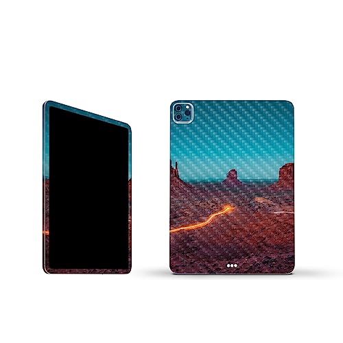 Image of MightySkins Carbon Fiber Skin Compatible with Apple iPad Pro 11 inch M2 4th Gen (2022) Full Wrap Kit - Monument Valley | Protective, Durable Textured Carbon Fiber Finish | Easy to Apply | Made in The USA
