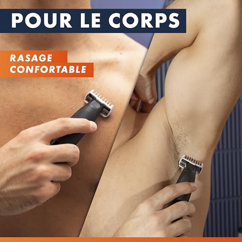 Tondeuse et Rasoir Electrique Homme Fusion One Tout en Un 3 et 1 Hybride pour le Rasage Corporel et du Visage Etanche sans - vue 5