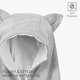 HOMELEVEL Hoodie Pullover mit Katzentasche - Niedlicher Pulli mit Hundetasche - Katzen Hoodie mit Haustier Tasche - Katzenpullover mit Beutel für kleine Haustiere
