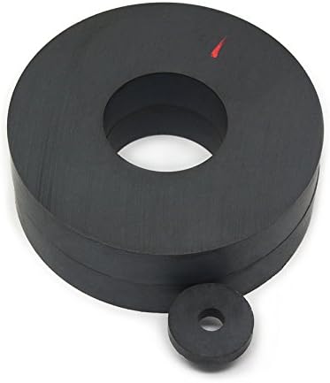 CMS Magnetics® 3-pc. Magnet Set for Levitation Project, OD 115mm x ID 45mm x 20mm - 2 Piece Bottom Magnets and One Piece Top Magnet