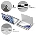 Deer in Crystal Forest Business Card Holder Fashion Aluminum Alloy Flip Cover Credit Card Holder High End Professional Name Cards Case Exquisite Pocket Metal Cards Holder for Work