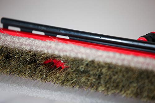 Tucker Alpha Hybrid Extra Large, Water Fed Boar And Nylon Bristle Brush With 4 Pencil Jets, For Window And Solar Panel Cleaning, By Rhg Products #TOP6