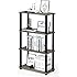Standing Floor 4 Tier Rack Wall Shelf for Living Bed Room Home Office | Multipurpose Storage Shelves and Display Organizer with Utility Storage for Home Décor