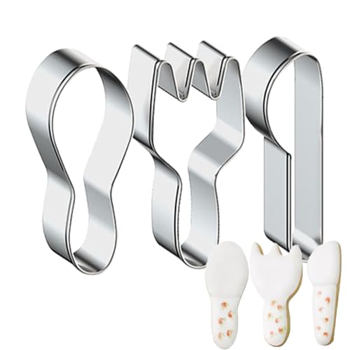 Xijobido Anillos De Comida Moldes De Mousse De Postre - 3 Piezas De Molde De Acero Inoxidable Con Diseño De Dientes,Anillos Para Pasteles | Para Pasteles Postres Amigos Colegas Hogar Cocina