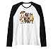 Summer Squad Funny Vacation Goose Raccoon Frog Ice Cream Raglan Baseball Tee