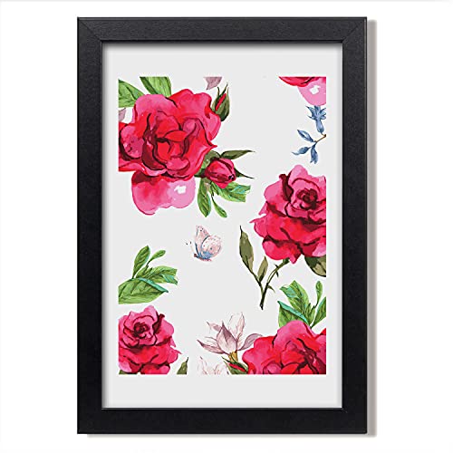 Cadre MDF 20x30 cm Tulup de roses rouges pour raviver facilement un mur blanc