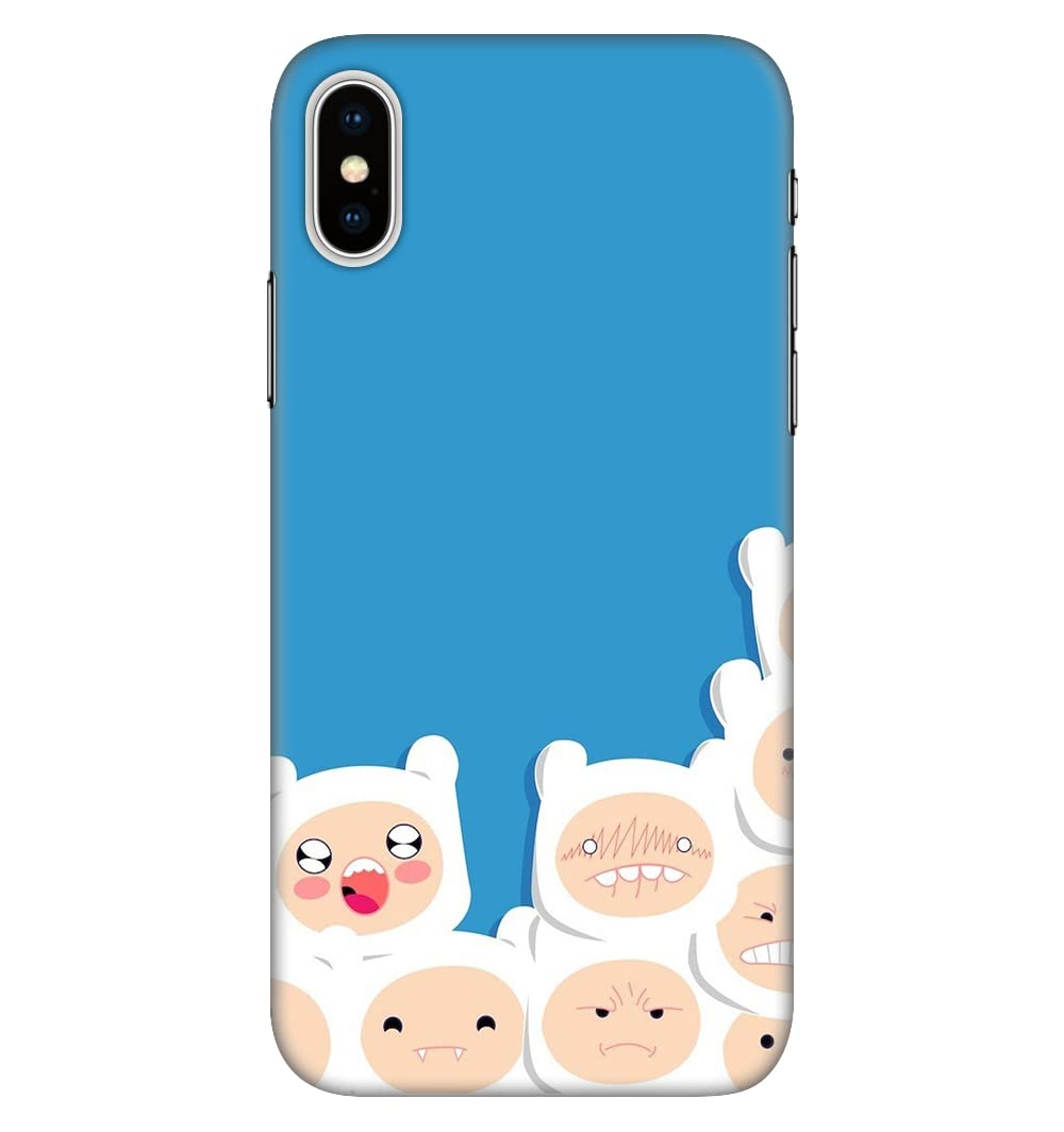JugaaduStore Designer Printed Slim Fit Hard Case Back Cover for Apple iPhone X/iPhone Xs | Cute Cuddly Bears (Polycarbonate)