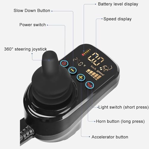 Silla de ruedas eléctrica, scooter de movilidad portátil ligero, alcance de 22 millas, capacidad de carga de 150 kg, ideal para viajes y asistencia de movilidad