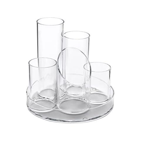 OSCO Clear Acrylic 5 Tube Pen Pot Cover