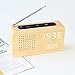 Produktbild Retro Holz FM-Radio Zeit Temperatur Klangregelung Holzuhr LED Digital Radiowecker