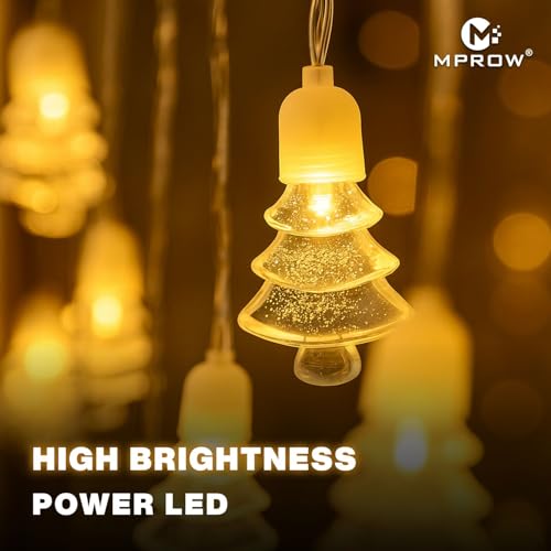 Image of MPROW Christmas Tree String Lights - Yellow-Color LED Fairy Lights for Home Decoration, Indoor Festival Decor, Party, and Celebration - 20 LEDs, Energy Efficient (Smart Lighting Brilliant Living)