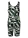 Freebily Body Bambini Sport Tuta Sportiva Cotone Triathlon Body da Ginnastica Artistica Leotard Jumpsuit Bodysuit Pigiama Salopette Corta Palestra Sportswear T-Shirt Verde Mimetico B 11-12 Anni