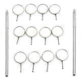 G.S 12 X Dental Mouth Mirror Heads Cone Socket #5 Plain,Premium + 2 Free Handle