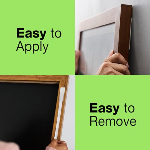 Image of FrogTape reMOVEables Large Picture Hanging Strips, 72 Pairs- 16lbs per 4 Pairs, Damage-Free Removeable Adhesive Wall Strips Picture Hangers for Mounting Frames, Canvas, Home Decor, White (144 Pieces)