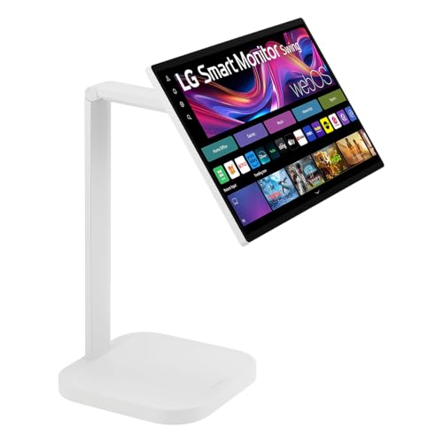Image of LG 32 Inch 4K UHD IPS Touchscreen Smart Monitor Swing with Rolling Stand 32U889SA-W Bundle with Deco Essential CPS 26 Month Protection Pack and 2X Deco Essentials 6FT 4K HDMI 2.0 Cable
