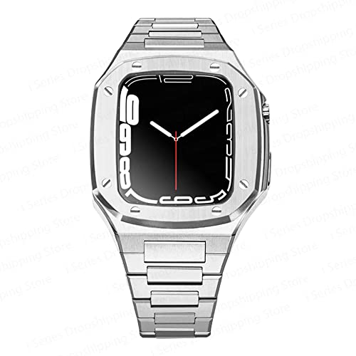 Bracelet Apple Watch 45mm kit de modification boîtier métal iWatch Series 8 7