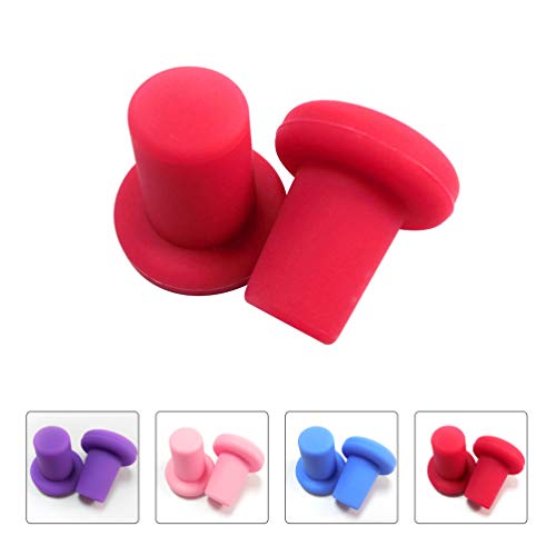 DOITOOL 4 rolhas de silicone para vinho com vedação hermética reutilizável para garrafas de vinho co