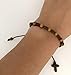 Unisex Pray Decade Handmade Brown String Rosary Bracelet Catholic Gifts