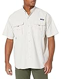 Columbia Men's PFG Super Bahama Short Sleeve Shirt, Breathable, UV Protection