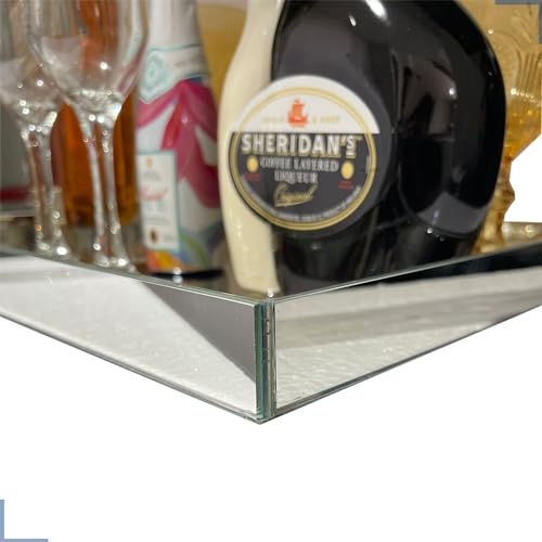 Bandeja Espelhada 50x30 Bebidas Bar Chique Moderna