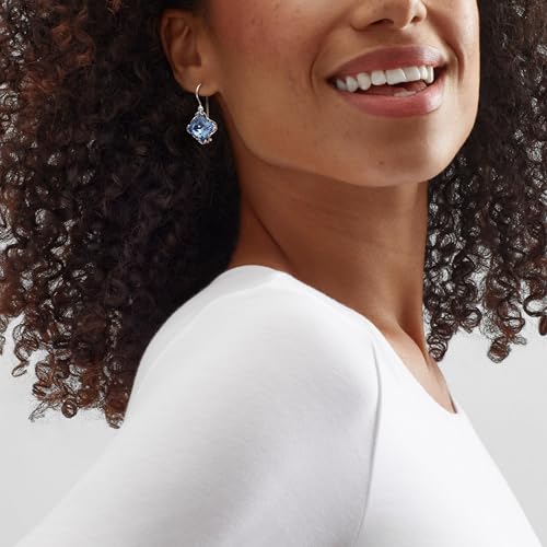Silpada 'Cooling Effects' Sterling Silver Blue Crystal Drop Earrings3