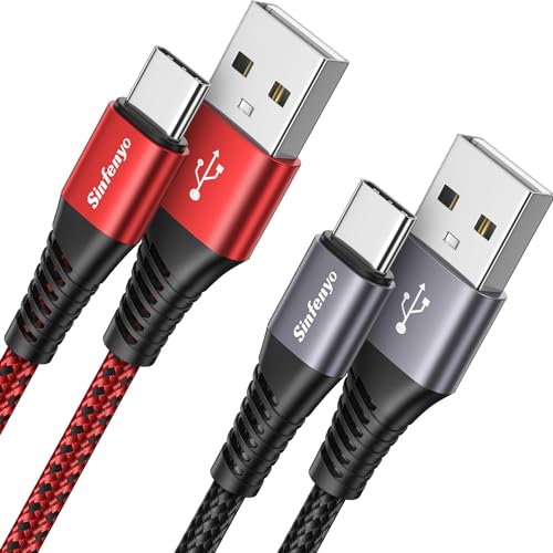 [3M,Lot de 2] Cable Chargeur pour Samsung Galaxy S23 Ultra S22 Plus S20 Fe S21 S10 A50 A51 A20e,Xiaomi Redmi Note 11 10,Mi 10 10T 11T 11 Lite Pro,Manette PS5,Câble USB C Nylon Tressé Cordon USB Type C