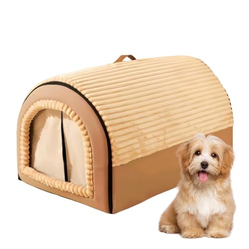 Cama cueva para gatitos con refugio extraíble y base lavable para salón 2