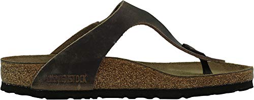 Birkenstock Birkenstock Women's Gizeh Thong Sandal, Tobacco Brown Leather, 41 M EU/10-10.5 B(M) US