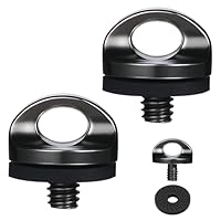 2 Stück 1/4\ Kamera Befestigungsschraube, Qr-Platte und Stativ Zubehör, Adapter-Schraube für Kameragurt D-Ring, Schraube für Tragegurt, Tripod und mehr