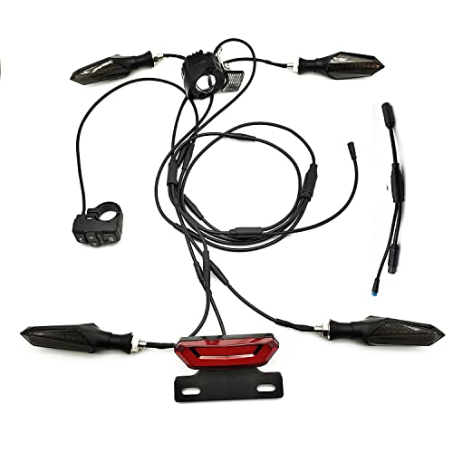 ebike 24V/36V/48V/52V/60V Light Kits with Waterproof Cable for Bafang and KT (for BAFANG Mid Drive Motor with UART Protocol)