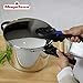 MAGEFESA Favorit Six Stainless Steel Pressure Cooker Set, 3.2 & 6.3 Qts, Induction Compatible, Heat Diffuser Base, 5 Safety Systems – Special Edition (Steam Basket, Lid & Recipe Book)