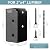 Rasugarlary 32 Pcs Deck Railing Brackets Connectors, 2x4 Brackets (Actual 1.5"x3.5") for Fence Railing Handrail Stair Wood Lumber Post with Screws, Black