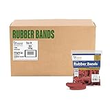 Upgrade Office Supply UPG25764RCS Rubber Bands, Size 64 (3-1/2 x 1/4), Red, 80 Bands per 1/4 lb, 100 Bag Case Pack (25 Pounds), Made in USA