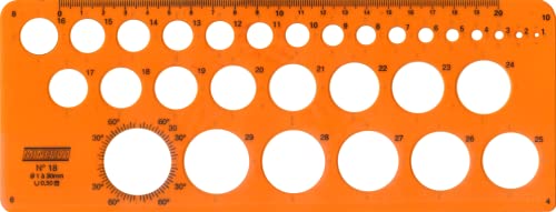 Minerva TRACE18 trace cercle pair impair orange parfait sur votre table de dessin