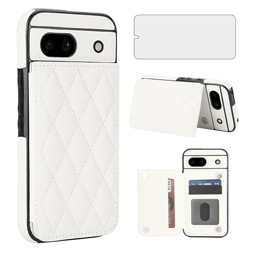 Étui portefeuille Google Pixel 8A Asuwish en cuir avec protège-écran et blocage RFID
