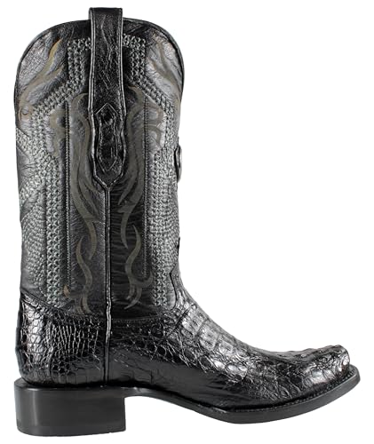 El General Authentic Caiman Belly Leather Cowboy Western Boots 1374