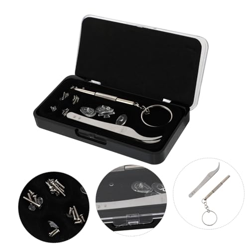 DOITOOL 1 Conjunto De 100 Unidades conjunto de óculos de reparação parafusos minúsculos Chave de fen