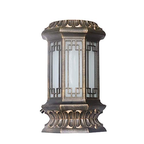 Éclairage de porte solaire style européen pour illuminer les soirées sur le patio